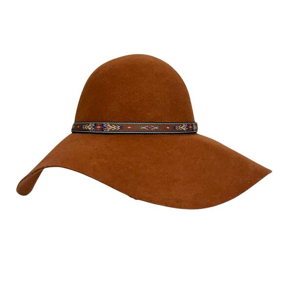 Fallen Broken Street Hat Wool Wide Brim Floppy Little Hippie Boho Western Sz M/L - Picture 4 of 11